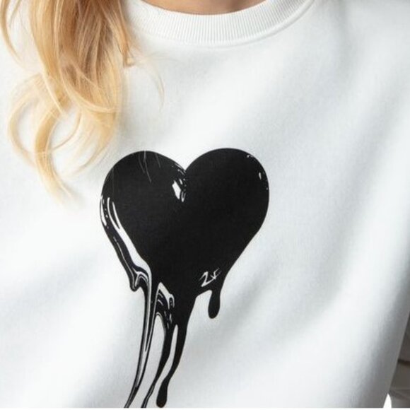 ZADIG & VOLTAIRE Oscar Melting Heart Sweatshirt - Picture 4 of 7